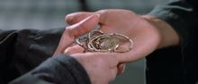 Catherine gives the amulet to Daniel Jackson before he goes to the newly found planet. She adds, "it brought me luck."