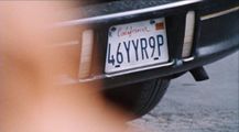 The third clue: the vehicle's license plate.